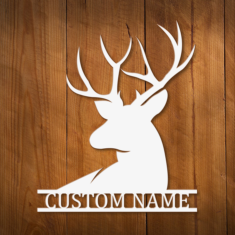 Custom Stag Metal Wall Sign Housewarming Gift Wall Art