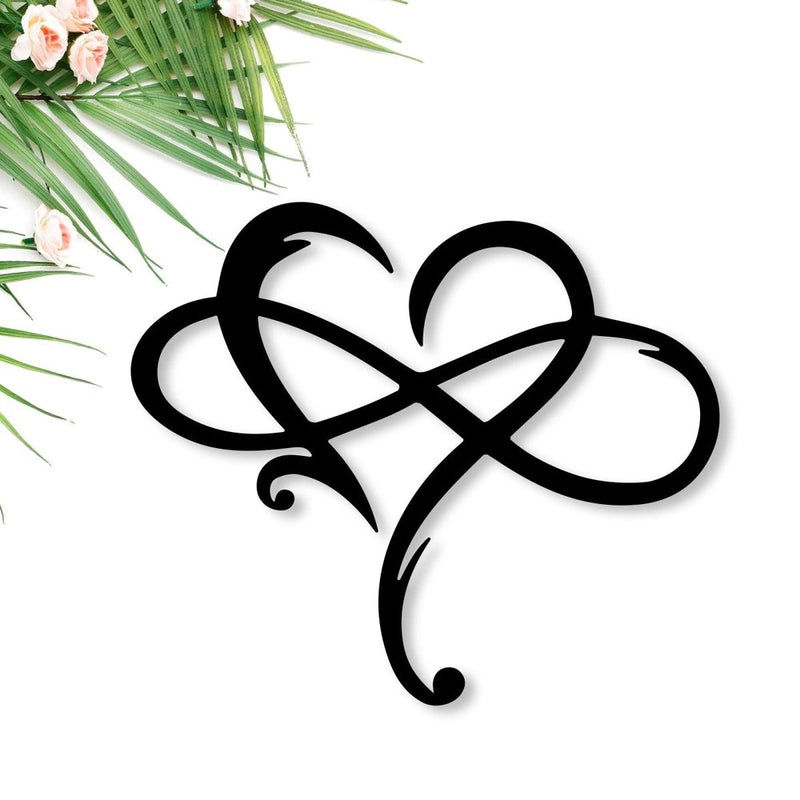 Infinity Love Metal Sign Wedding Docor - iWantDIY
