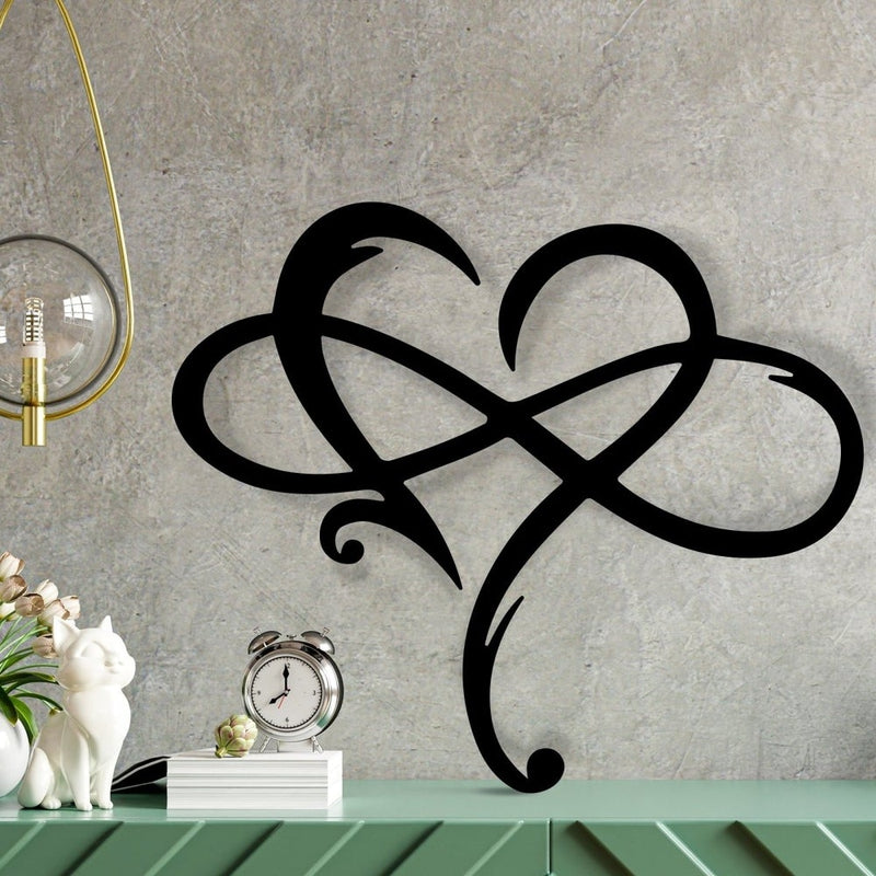 Infinity Love Metal Sign Wedding Docor - iWantDIY