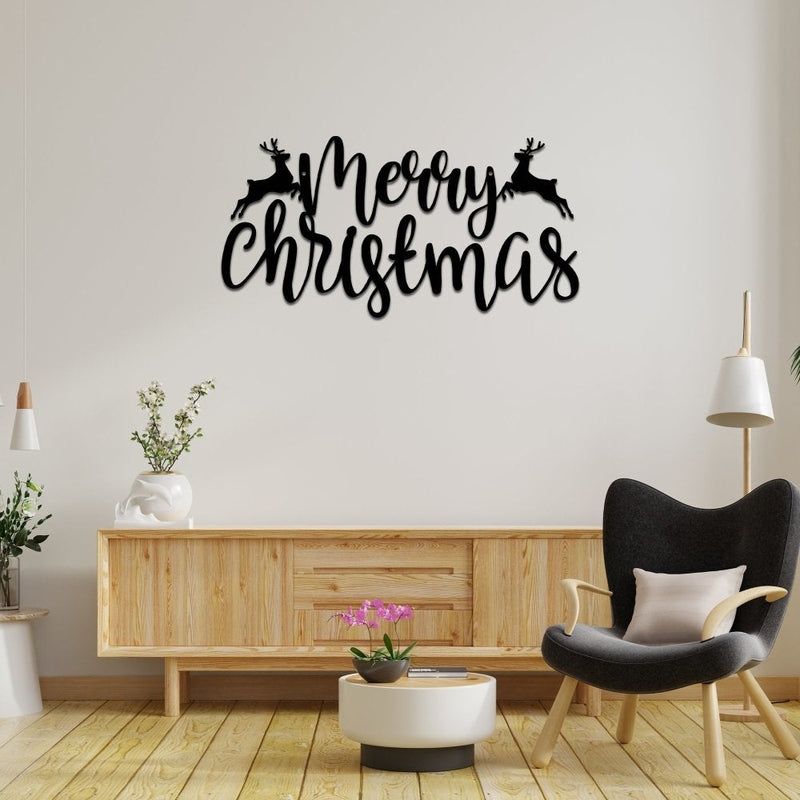 Merry Christmas Metal Sign for Best Christmas Gift - iWantDIY