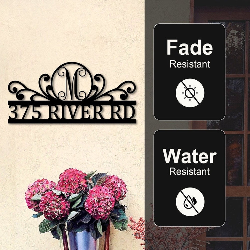 Personalized Home Address Signs,  Metal House &amp; Garden Number Signs