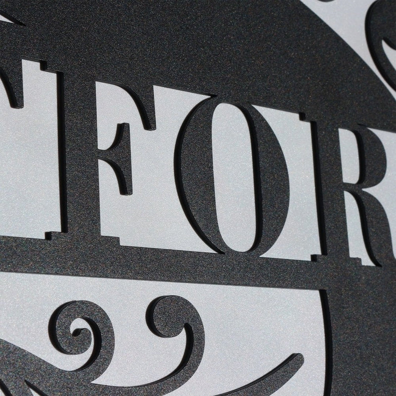 Personalized Family Name Metal Letters Sign - iWantDIY