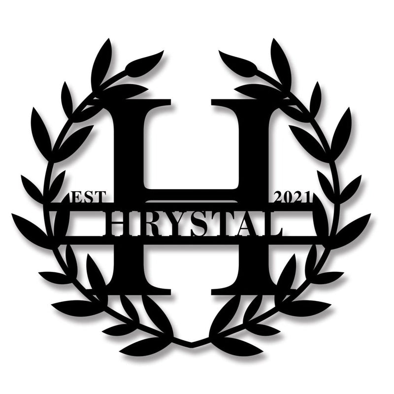 Personalized Family Name Metal Sign for Your Home - iWantDIY