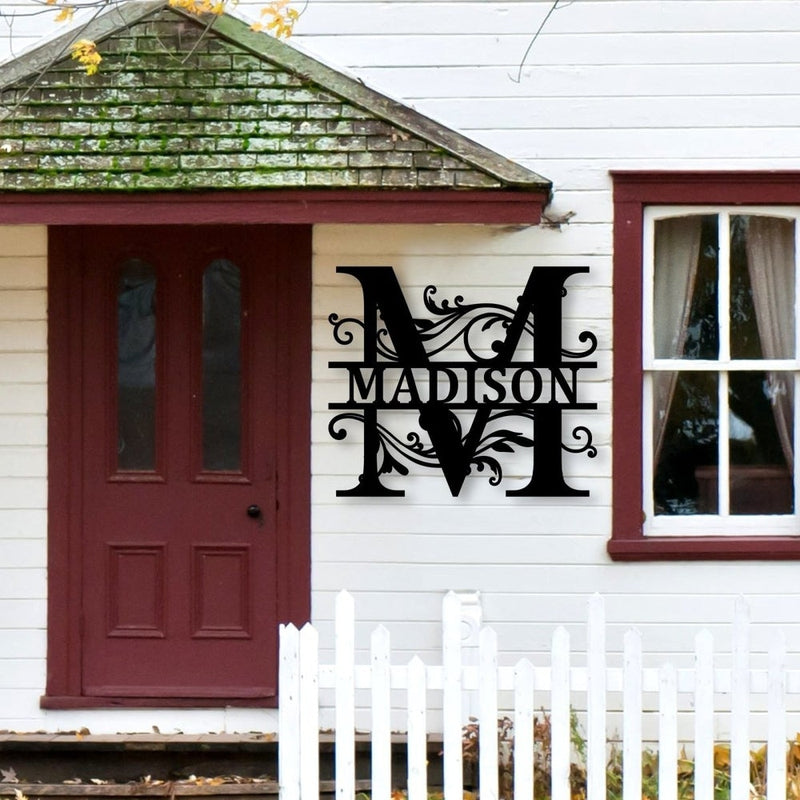 Personalized Metal Initial Name Signs - iWantDIY