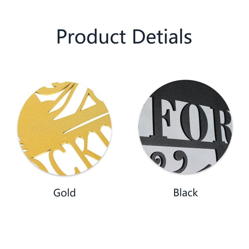 Personalized Metal Monogram Letters Name Sign - iWantDIY