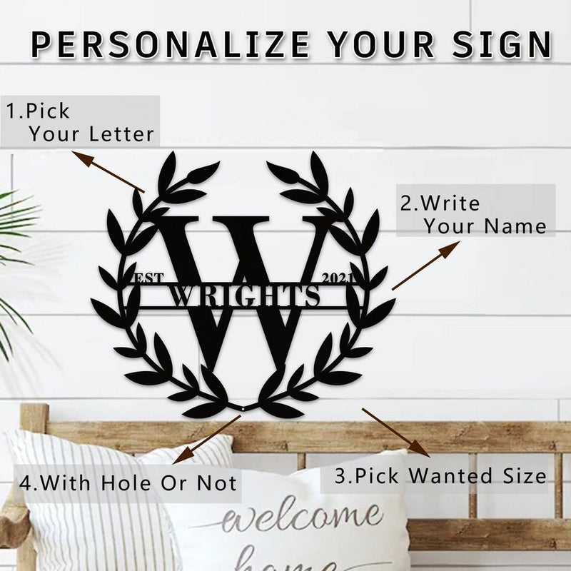 Personalized Steel Metal Signs for Anniversary Gift - iWantDIY