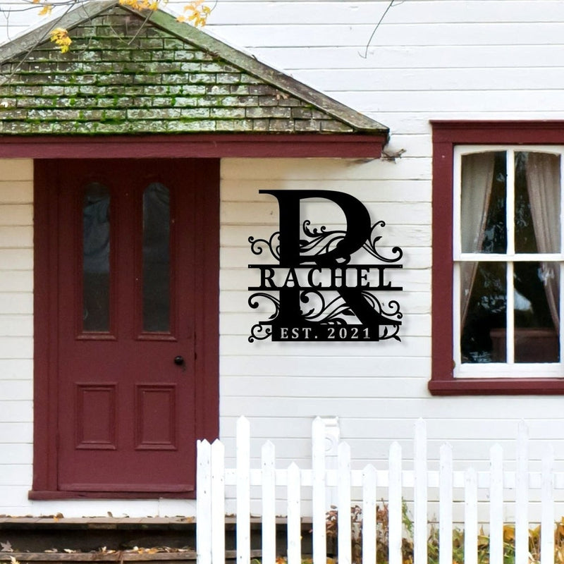 Personalized Steel Monogram Name Signs - iWantDIY