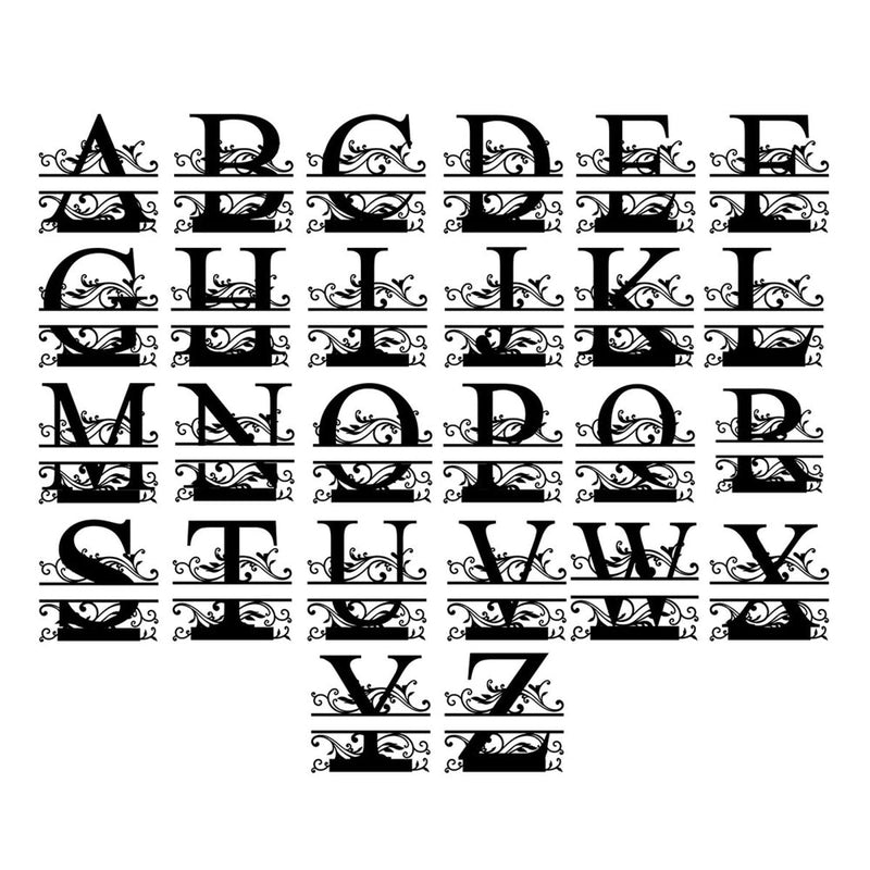 Personalized Steel Monogram Name Signs - iWantDIY