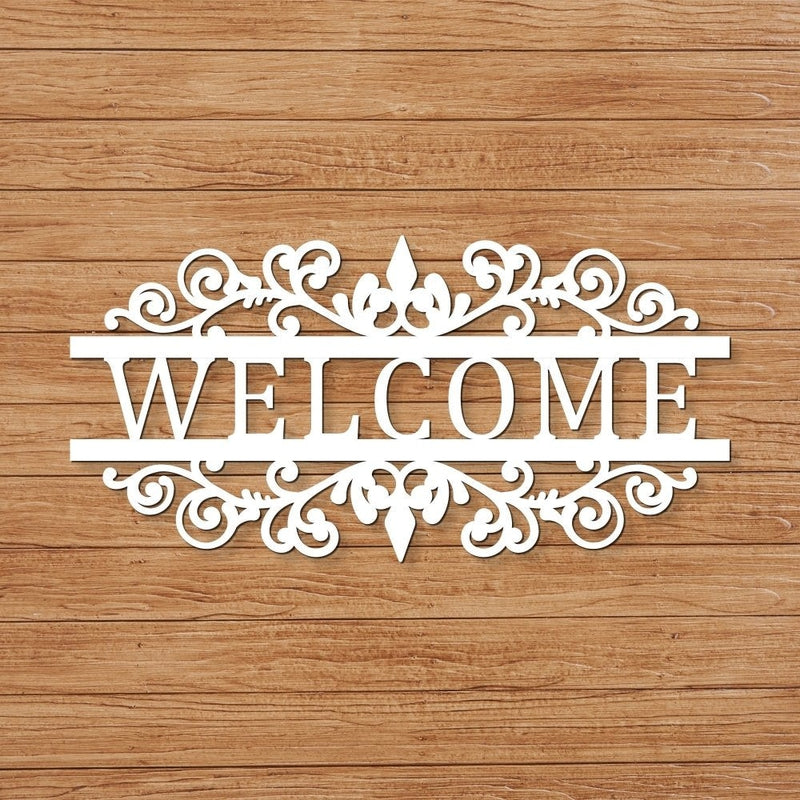 Welcome Metal Sign for Home &amp; Garden - iWantDIY