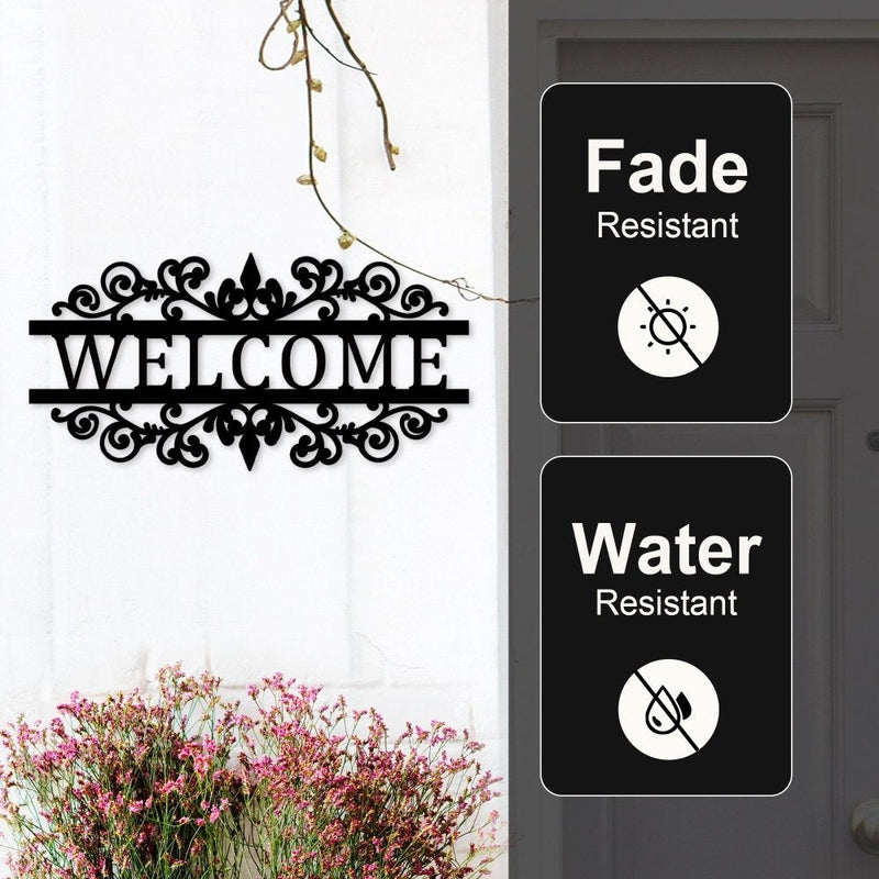 Welcome Metal Sign for Home &amp; Garden - iWantDIY