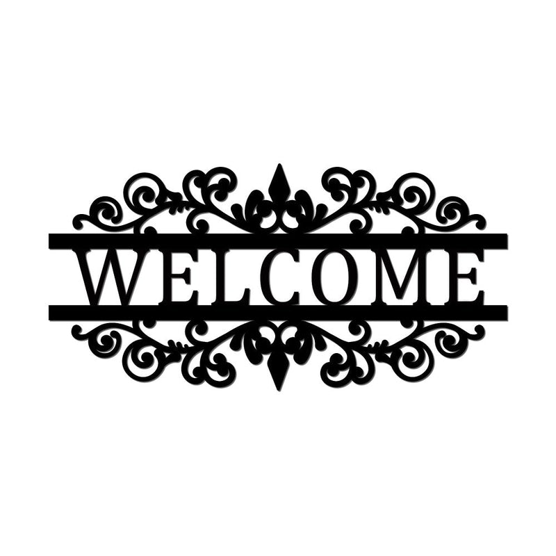 Welcome Metal Sign for Home &amp; Garden - iWantDIY