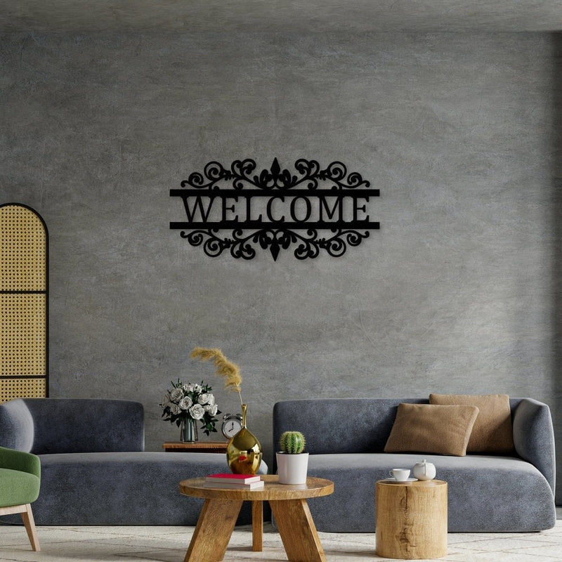 Welcome Metal Sign for Home &amp; Garden - iWantDIY